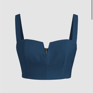 Solid V-Wire Crop Top CIDER